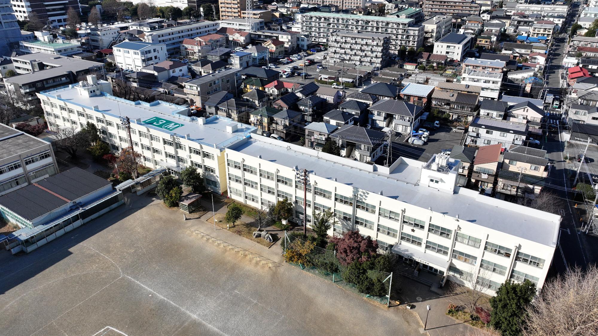 市立大和小学校屋上防水・外壁改修工事