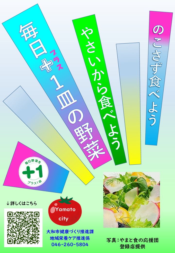 R6毎日プラス1皿の野菜ポスター
