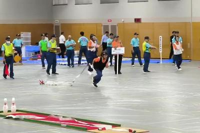 全国少年消防クラブ交流大会に出場した選手たち