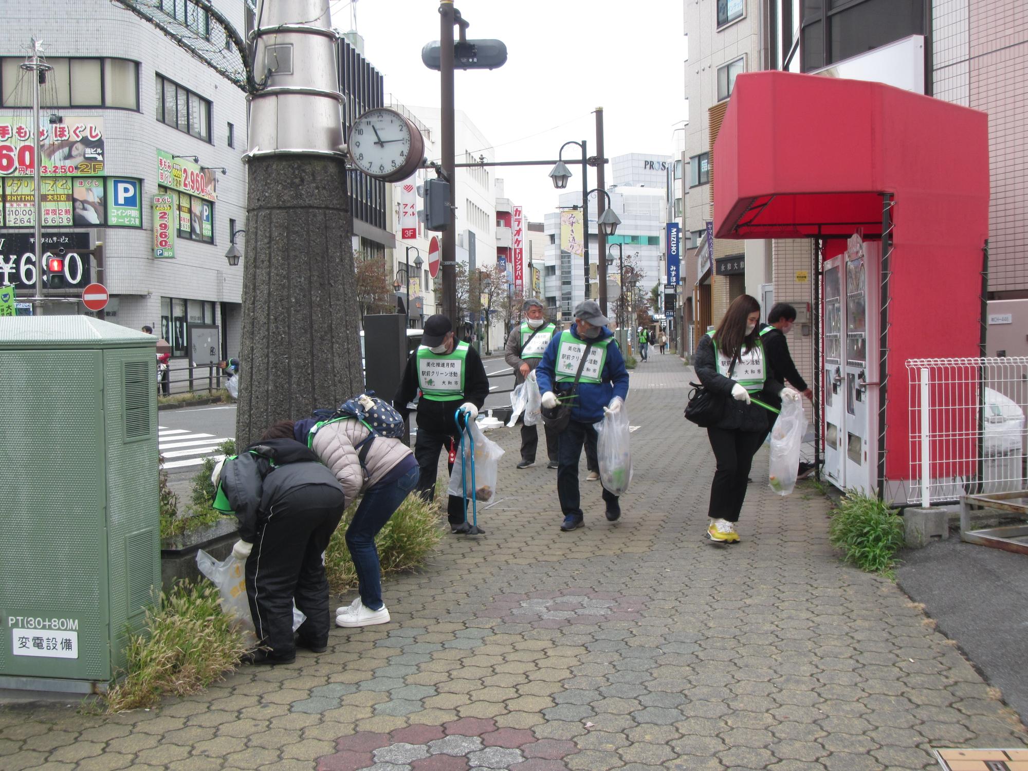 R5大和駅前クリーン活動写真