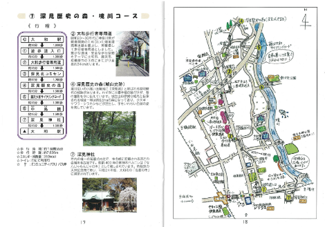 7.  深見歴史の森・境川コースの地図