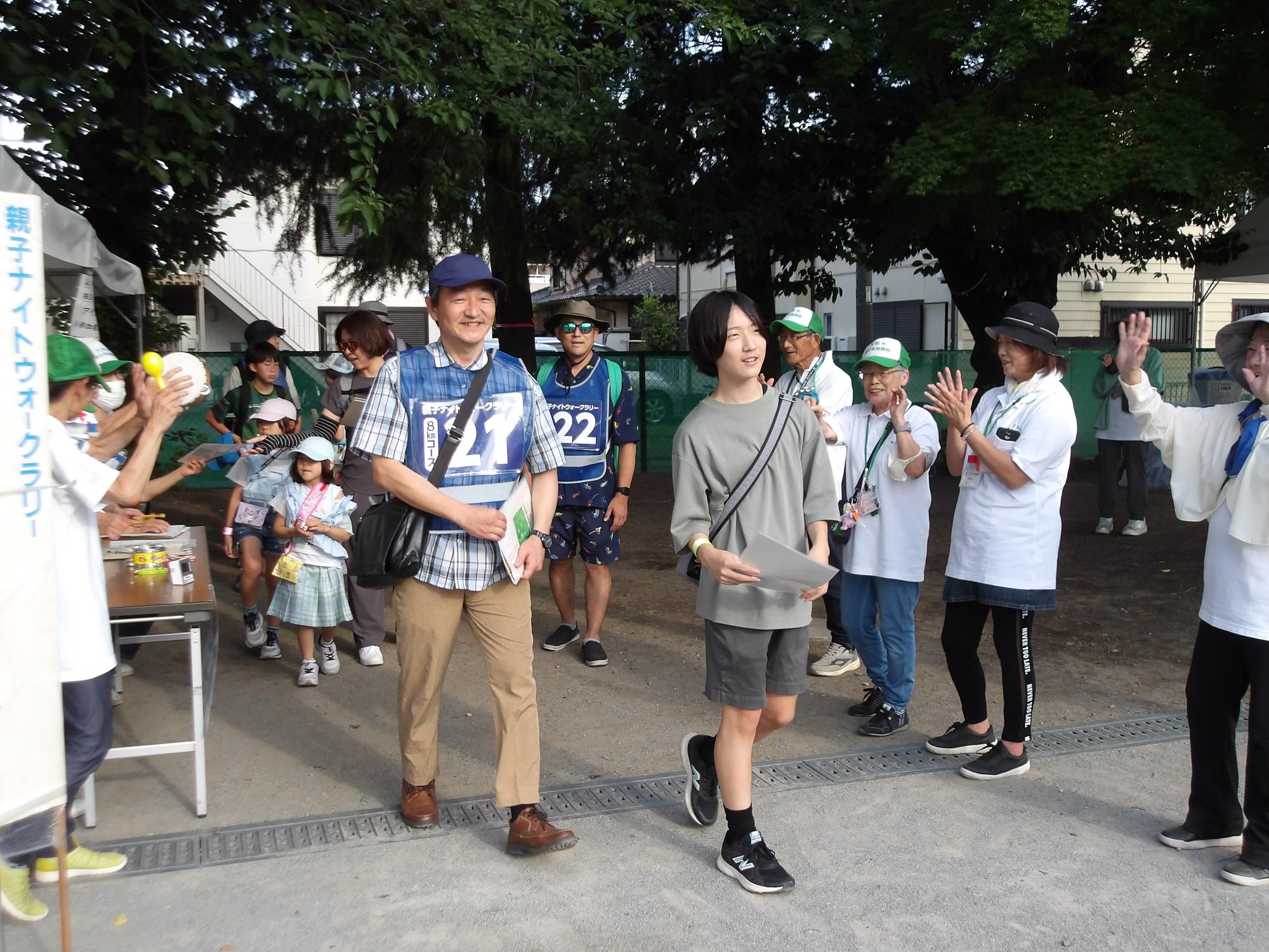 第40回親子ナイトウォークラリー スタート会場