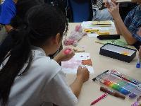 R7こども体験事業　事前研修（メッセージカード作製）