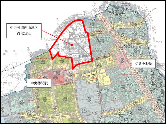 内山地区 位置図