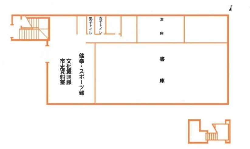 市役所分庁舎1階の間取り