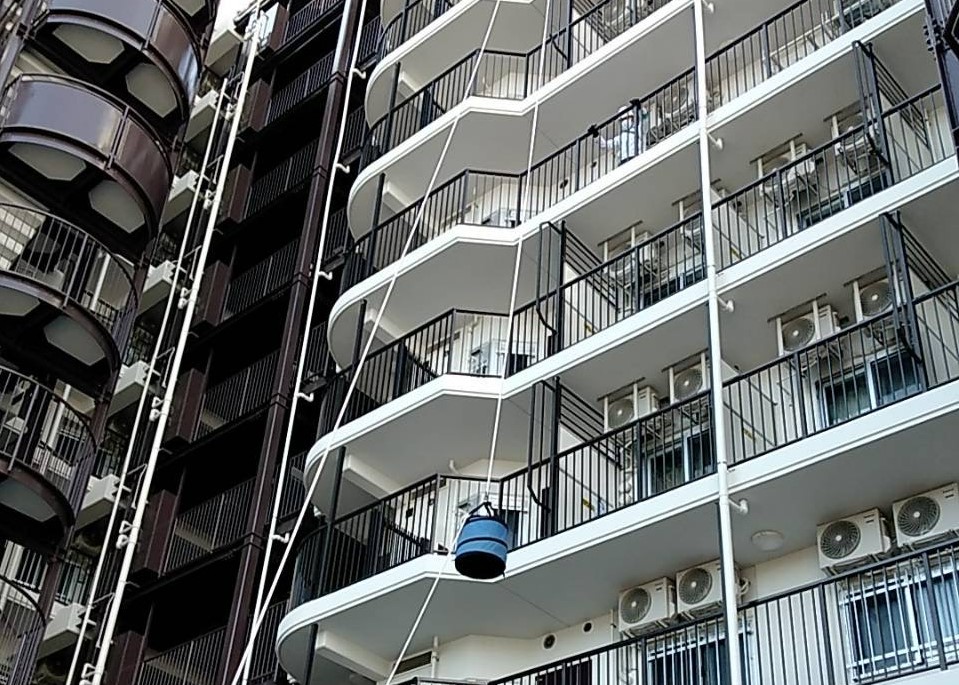 受水槽からのタンク水降下