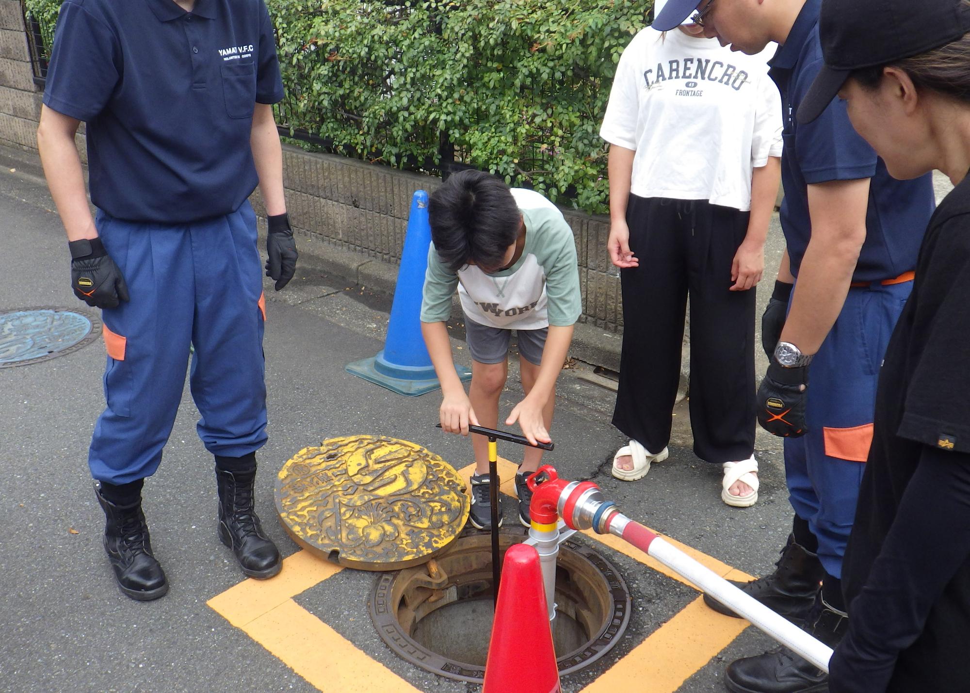 スタンドパイプ消火資機材取扱