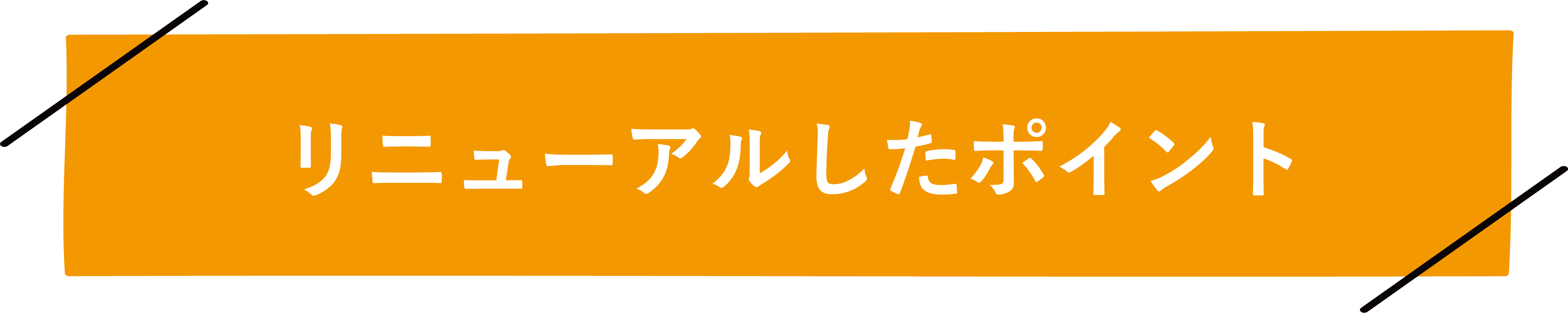 リニューアルしたポイント